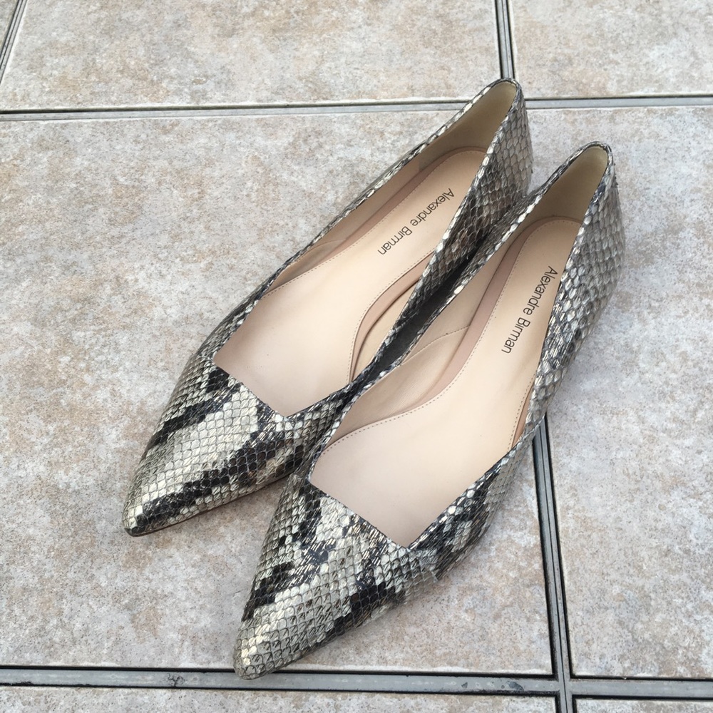 Alexander Birman Python Snake Metallic Flats - image 8